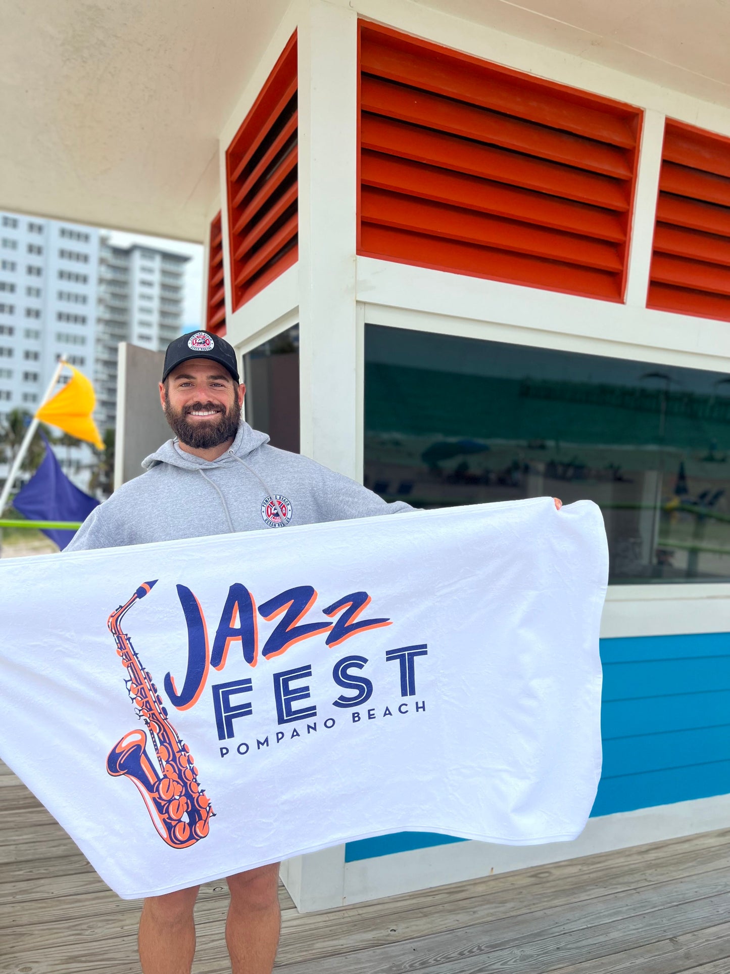 Jazz Fest Branded Beach Towel