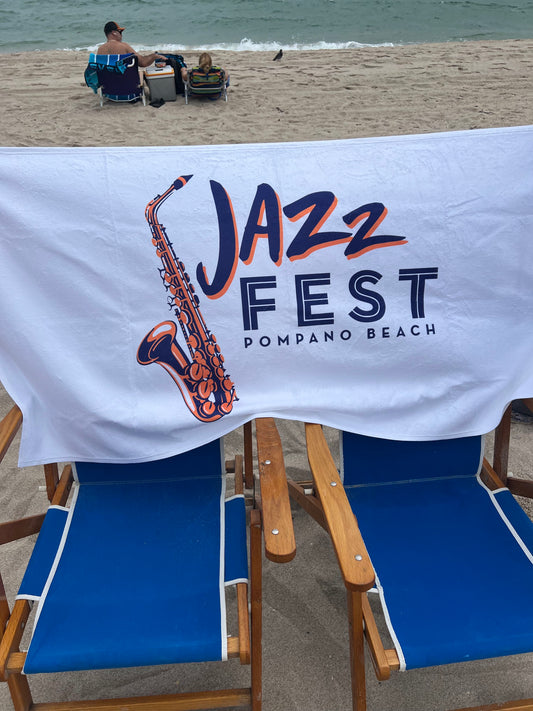 Jazz Fest Branded Beach Towel